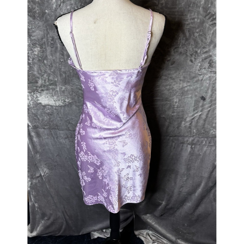 LA Hearts Dress Size Small Lilac Baby Doll Spaghetti Strap Y2K Mini Side Zip - Picture 7 of 16
